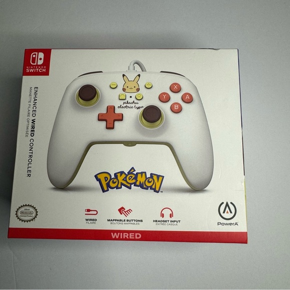NEW PowerA Enhanced Wired Controller for Nintendo Switch - Pikachu Electric Type - Picture 4 of 8